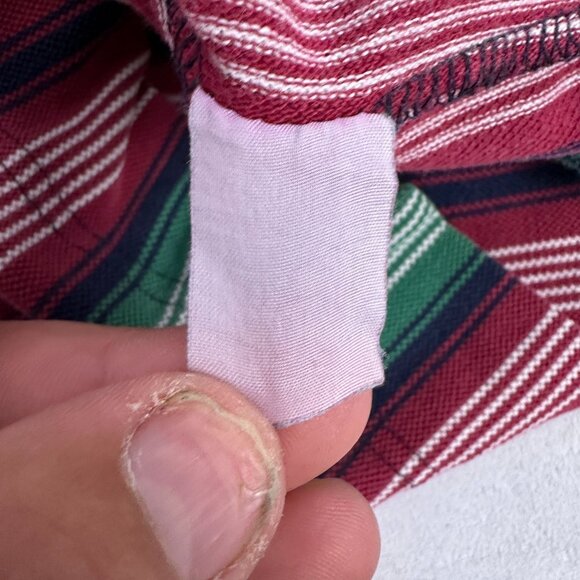 Dockers Mens Multicolor Striped Polo Shirt Size M 100% Cotton Short Sleeve - Picture 5 of 5